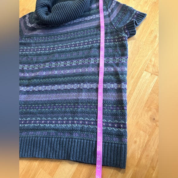 Chaps cotton blend short sleeve cowl neck sweater. Size XL - Picture 4 of 4